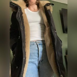 Zara TRF Winter Coat, XS, fleece lined, so cozy!